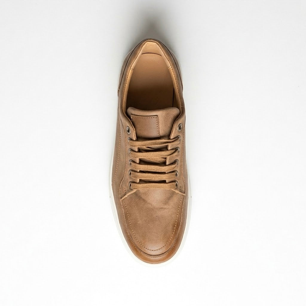 Ανδρικά Casual Sneakers Μπεζ με Ανάγλυφη Σόλα – ERP84357