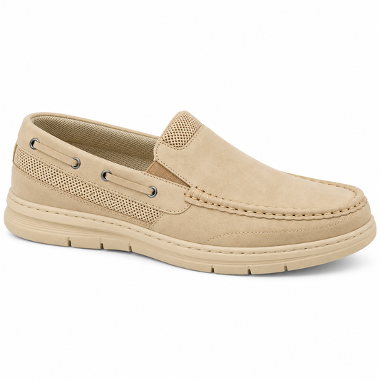 Ανδρικά Μοκασίνια Μπεζ με Άνετη Slip-On Εφαρμογή – ERP84265
