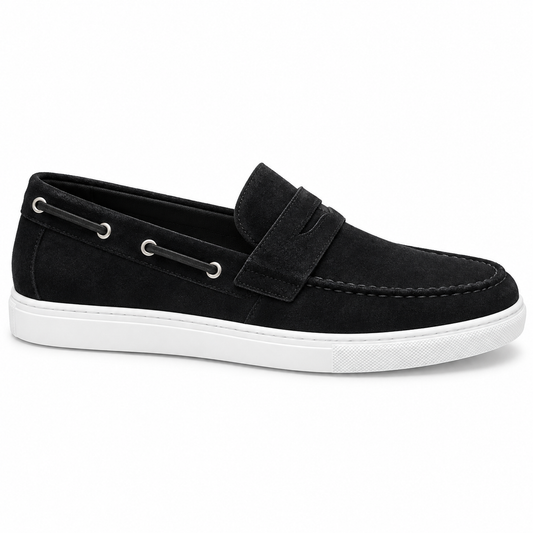 Ανδρικά Μοκασίνια Μαύρα με Άνετη Slip-On Εφαρμογή – ERP84280
