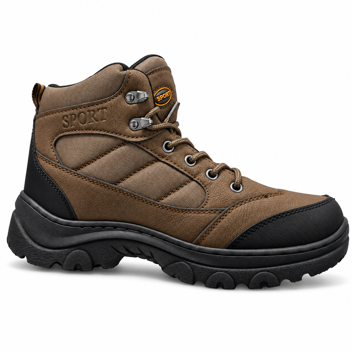 Ανδρικά Μποτάκια Outdoor Καφέ με Στιβαρή Σόλα – ERP84300