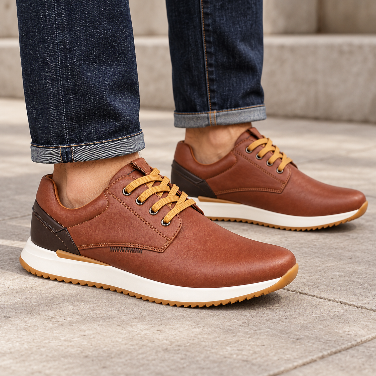 Ανδρικά Δετά Casual Ταμπά με Διαχρονική Γραμμή – ERP84237