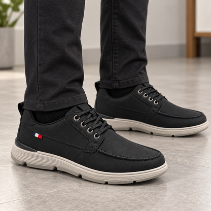 Ανδρικά Casual Δετά Μαύρα με Διαχρονική Γραμμή – ERP84252