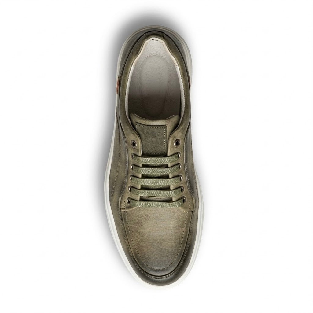 Ανδρικά Casual Sneakers Χακί με Ανάγλυφη Σόλα – ERP84356