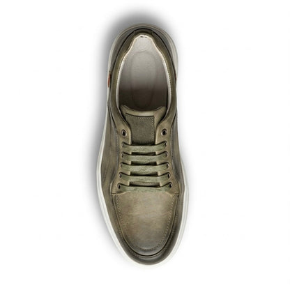 Ανδρικά Casual Sneakers Χακί με Ανάγλυφη Σόλα – ERP84356